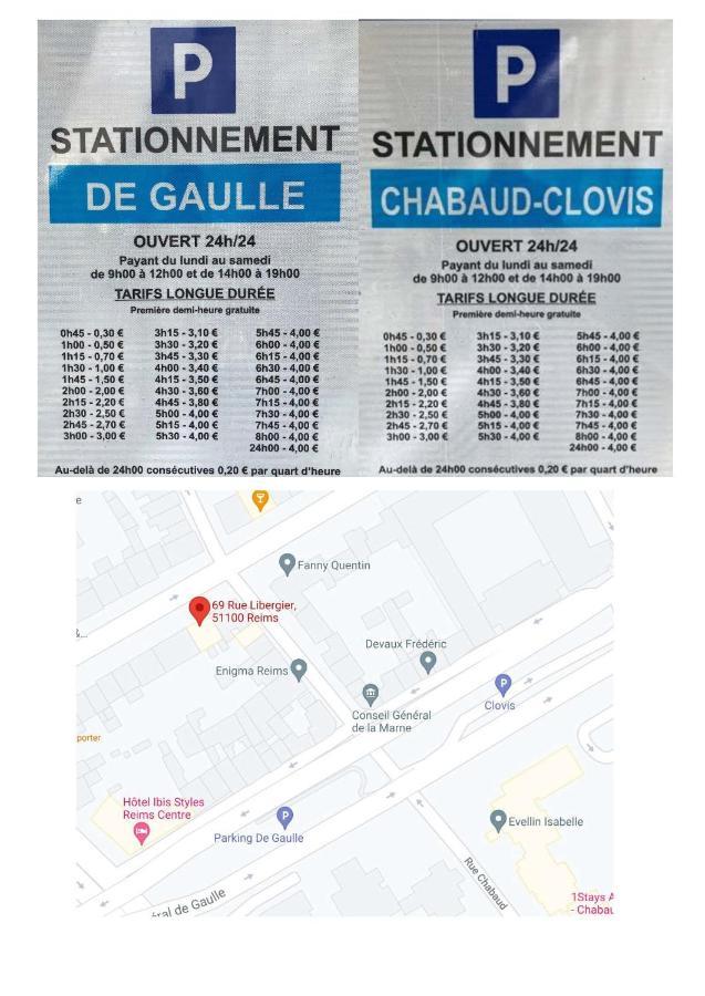 Apartamento Roi soleil, face à la Cathédrale - 2G Reims Exterior foto